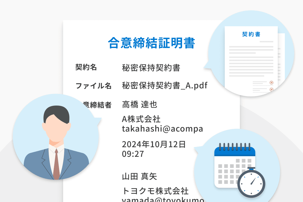 合意締結証明書